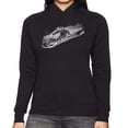 thumbnail image 1 of LA Pop Art Women's Word Art Hooded Sweatshirt -Ski, 1 of 2