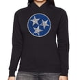 thumbnail image 1 of LA Pop Art Women's Word Art Hooded Sweatshirt -Tennessee Tristar, 1 of 2
