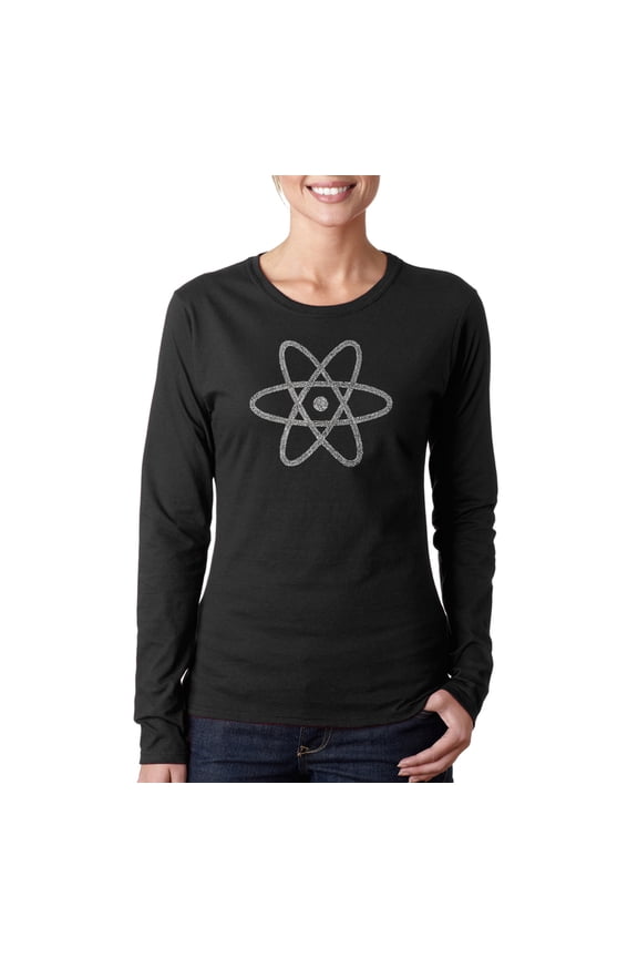 Women's Word Art Long Sleeve T-Shirt - ATOM