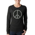 thumbnail image 1 of LA Pop Art Women's Word Art Long Sleeve T-Shirt - EVERY MAJOR WORLD CONFLICT SINCE 1770, 1 of 2