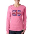 thumbnail image 1 of LA Pop Art Women's Word Art Long Sleeve T-Shirt - God Save The Queen, 1 of 2