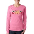 thumbnail image 1 of LA Pop Art Women's Word Art Long Sleeve T-Shirt - Zion - One Love, 1 of 2