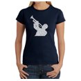 thumbnail image 1 of LA Pop Art Women's Word Art T-Shirt - ALL TIME JAZZ SONGS, 1 of 2