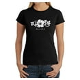 thumbnail image 1 of LA Pop Art Women's Word Art T-Shirt - ALOHA, 1 of 2