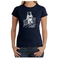 thumbnail image 1 of LA Pop Art Women's Word Art T-Shirt - ASTRONAUT, 1 of 2