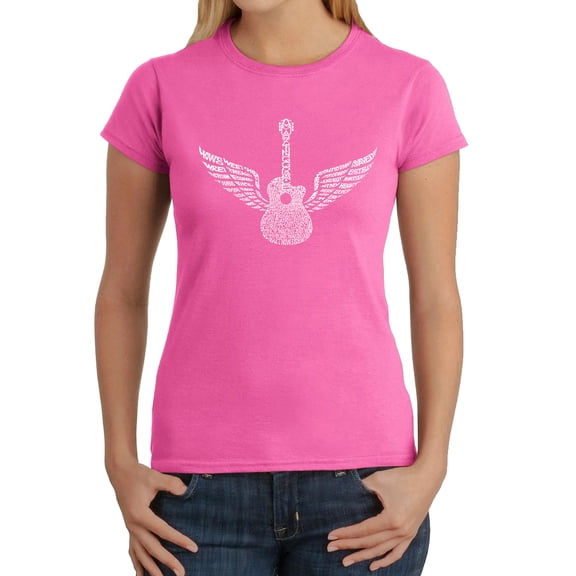 LA Pop Art Women's Word Art T-Shirt - Amazing Grace