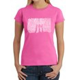 thumbnail image 1 of LA Pop Art Women's Word Art T-Shirt - Brooklyn Bridge, 1 of 2