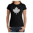 thumbnail image 1 of LA Pop Art Women's Word Art T-Shirt - CANADIAN NATIONAL ANTHEM, 1 of 2