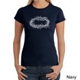 thumbnail image 1 of LA Pop Art Women's Word Art T-Shirt - CROWN OF THORNS, 1 of 2