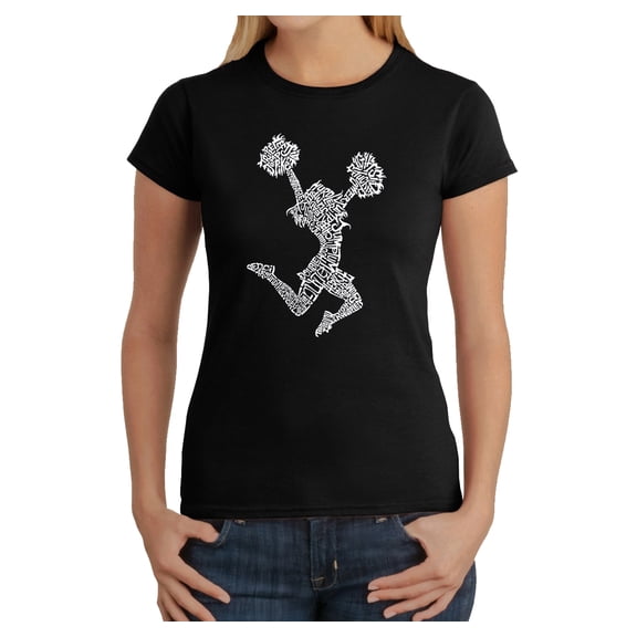 LA Pop Art Women's Word Art T-Shirt - Cheer