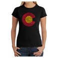 thumbnail image 1 of LA Pop Art Women's Word Art T-Shirt - Colorado, 1 of 2