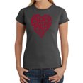 thumbnail image 1 of LA Pop Art Women's Word Art T-Shirt - Crazy Little Thing Called Love, 1 of 2