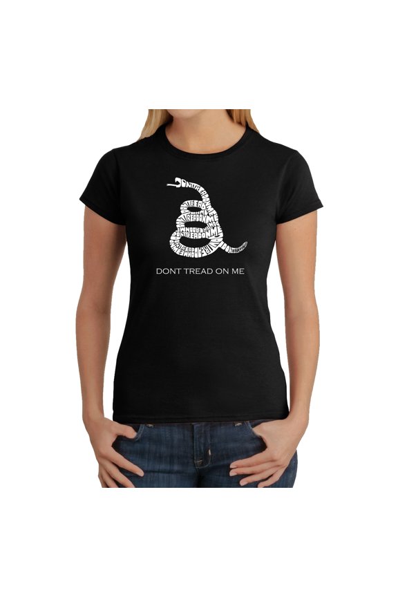 Women's Word Art T-Shirt - DONT TREAD ON ME
