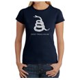 thumbnail image 1 of LA Pop Art Women's Word Art T-Shirt - DONT TREAD ON ME, 1 of 2