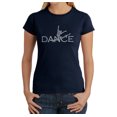 thumbnail image 1 of LA Pop Art Women's Word Art T-Shirt - Dancer, 1 of 2
