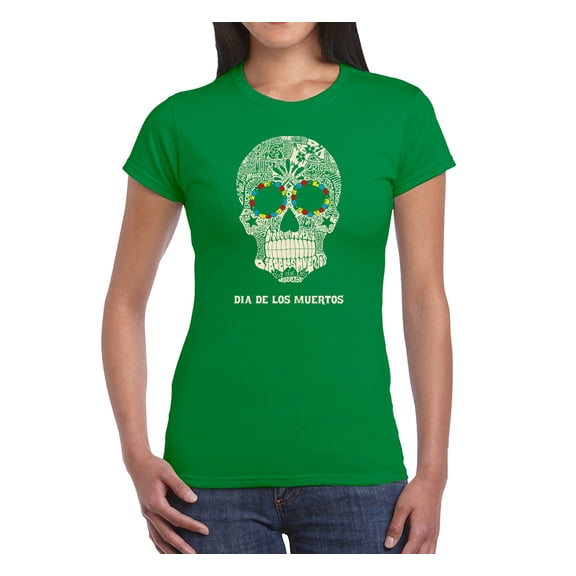 LA Pop Art Women's Word Art T-Shirt - Dia De Los Muertos