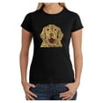 thumbnail image 1 of LA Pop Art Women's Word Art T-Shirt - Dog, 1 of 2