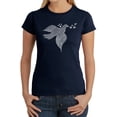 thumbnail image 1 of LA Pop Art Women's Word Art T-Shirt - Dove, 1 of 2