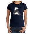 thumbnail image 1 of LA Pop Art Women's Word Art T-Shirt - ENDANGERED SPECIES, 1 of 2