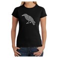 thumbnail image 1 of LA Pop Art Women's Word Art T-Shirt - Edgar Allen Poe's The Raven, 1 of 2