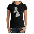 thumbnail image 1 of LA Pop Art Women's Word Art T-Shirt - GOD SAVE THE QUEEN, 1 of 2