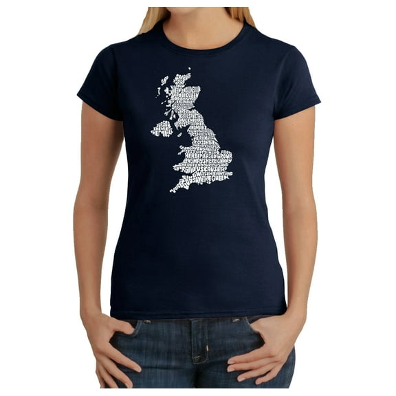 LA Pop Art Women's Word Art T-Shirt - GOD SAVE THE QUEEN