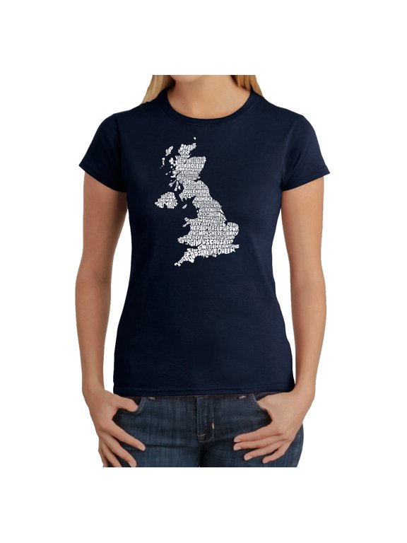Women's Word Art T-Shirt - GOD SAVE THE QUEEN