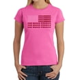 thumbnail image 1 of LA Pop Art Women's Word Art T-Shirt - God Bless America, 1 of 2