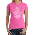 thumbnail image 1 of LA Pop Art Women's Word Art T-Shirt - Hamsa, 1 of 2