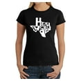 thumbnail image 1 of LA Pop Art Women's Word Art T-Shirt - Hey Yall, 1 of 2