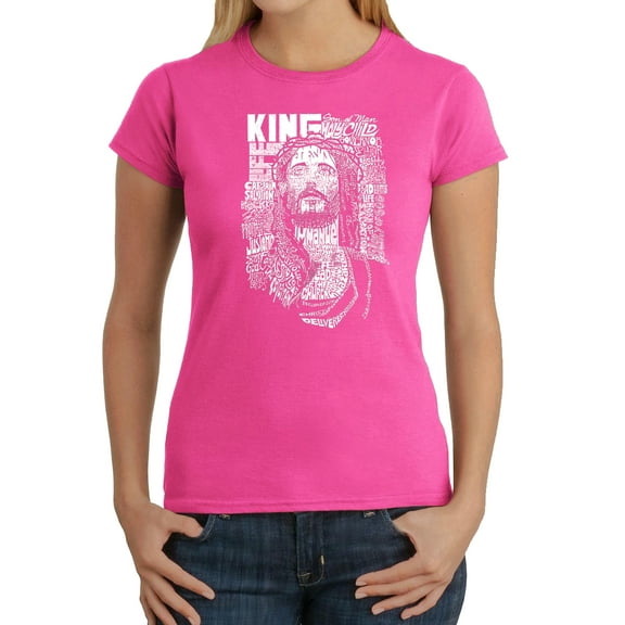 LA Pop Art Women's Word Art T-Shirt - JESUS