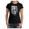 thumbnail image 1 of LA Pop Art Women's Word Art T-Shirt - JESUS, 1 of 2