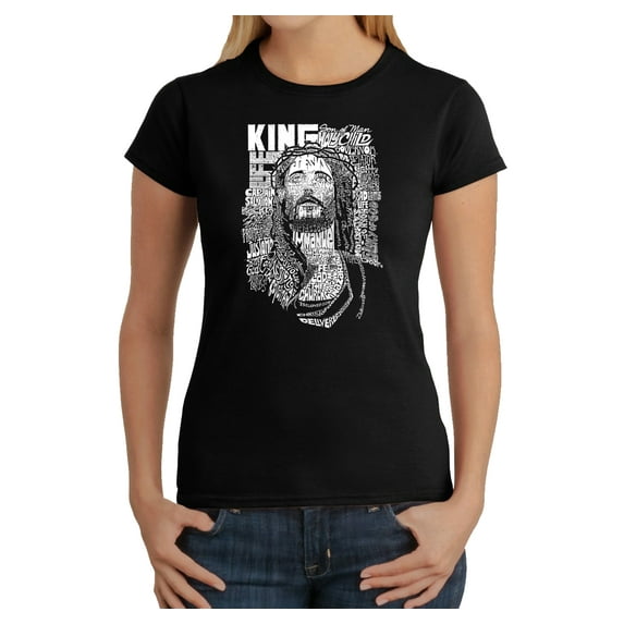 LA Pop Art Women's Word Art T-Shirt - JESUS