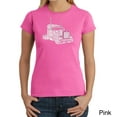 thumbnail image 1 of LA Pop Art Women's Word Art T-Shirt - KEEP ON TRUCKIN', 1 of 2