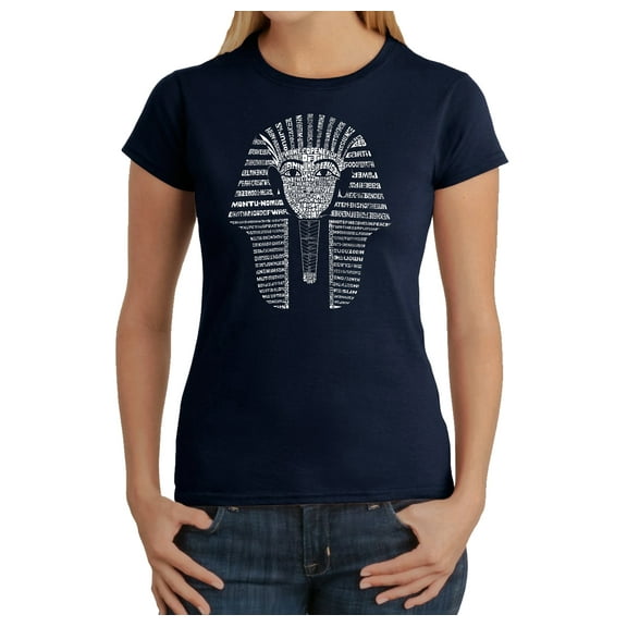 LA Pop Art Women's Word Art T-Shirt - KING TUT