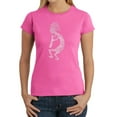 thumbnail image 1 of LA Pop Art Women's Word Art T-Shirt - Kokopelli, 1 of 2