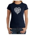 thumbnail image 1 of LA Pop Art Women's Word Art T-Shirt - LOVE, 1 of 2