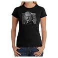 thumbnail image 1 of LA Pop Art Women's Word Art T-Shirt - Mark Twain, 1 of 2