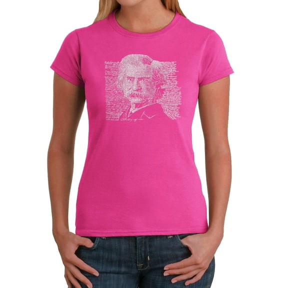 LA Pop Art Women's Word Art T-Shirt - Mark Twain