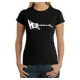 thumbnail image 1 of LA Pop Art Women's Word Art T-Shirt - Metal Head, 1 of 2