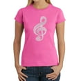 thumbnail image 1 of LA Pop Art Women's Word Art T-Shirt - Music Note, 1 of 2