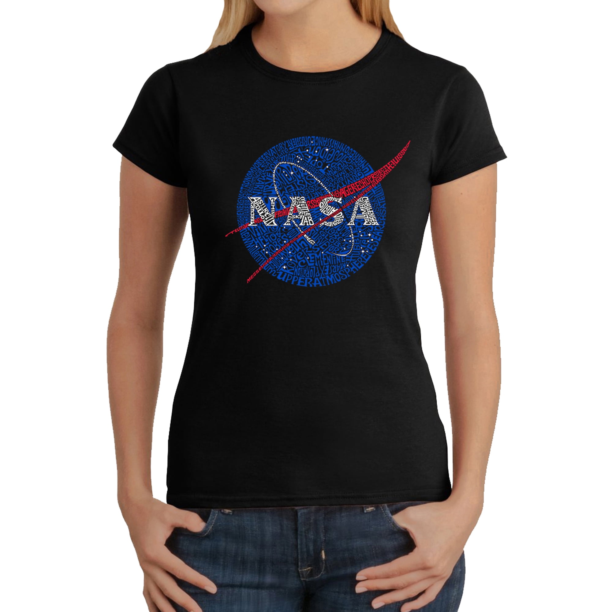 LA Pop Art Women's Word Art T-Shirt - NASA's Most Notable Missions -  Walmart.com