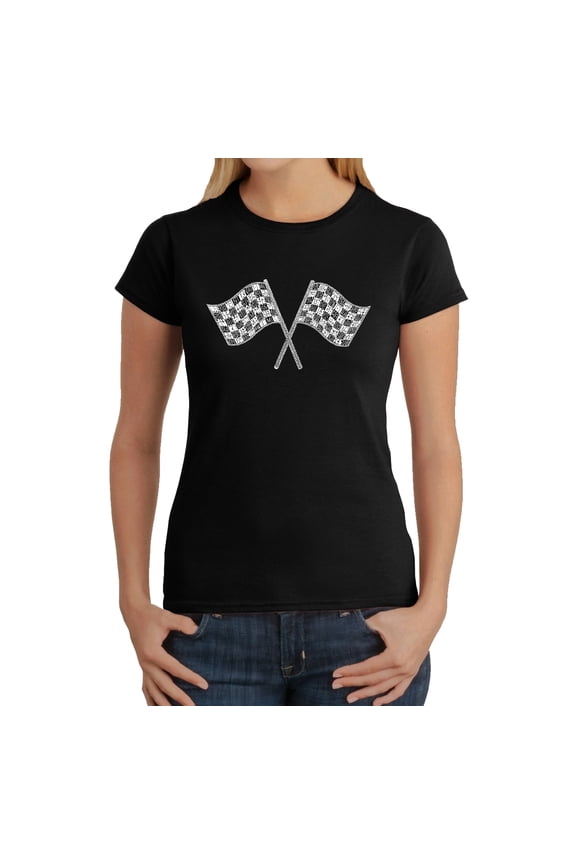 Women's Word Art T-Shirt - NASCAR NATIONAL SERIES RACE TRACKS