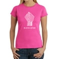 thumbnail image 1 of LA Pop Art Women's Word Art T-Shirt - No Justice, No Peace, 1 of 2