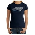 thumbnail image 1 of LA Pop Art Women's Word Art T-Shirt - North Carolina, 1 of 1