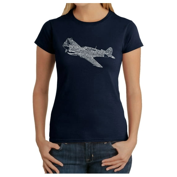 LA Pop Art Women's Word Art T-Shirt - P40