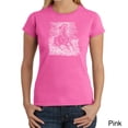 thumbnail image 1 of LA Pop Art Women's Word Art T-Shirt - POPULAR HORSE BREEDS, 1 of 2