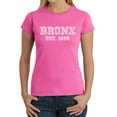 thumbnail image 1 of LA Pop Art Women's Word Art T-Shirt - POPULAR NEIGHBORHOODS IN BRONX, NY, 1 of 2