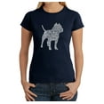 thumbnail image 1 of LA Pop Art Women's Word Art T-Shirt - Pitbull, 1 of 2