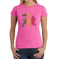 thumbnail image 1 of LA Pop Art Women's Word Art T-Shirt - Rasta Lion - One Love, 1 of 2